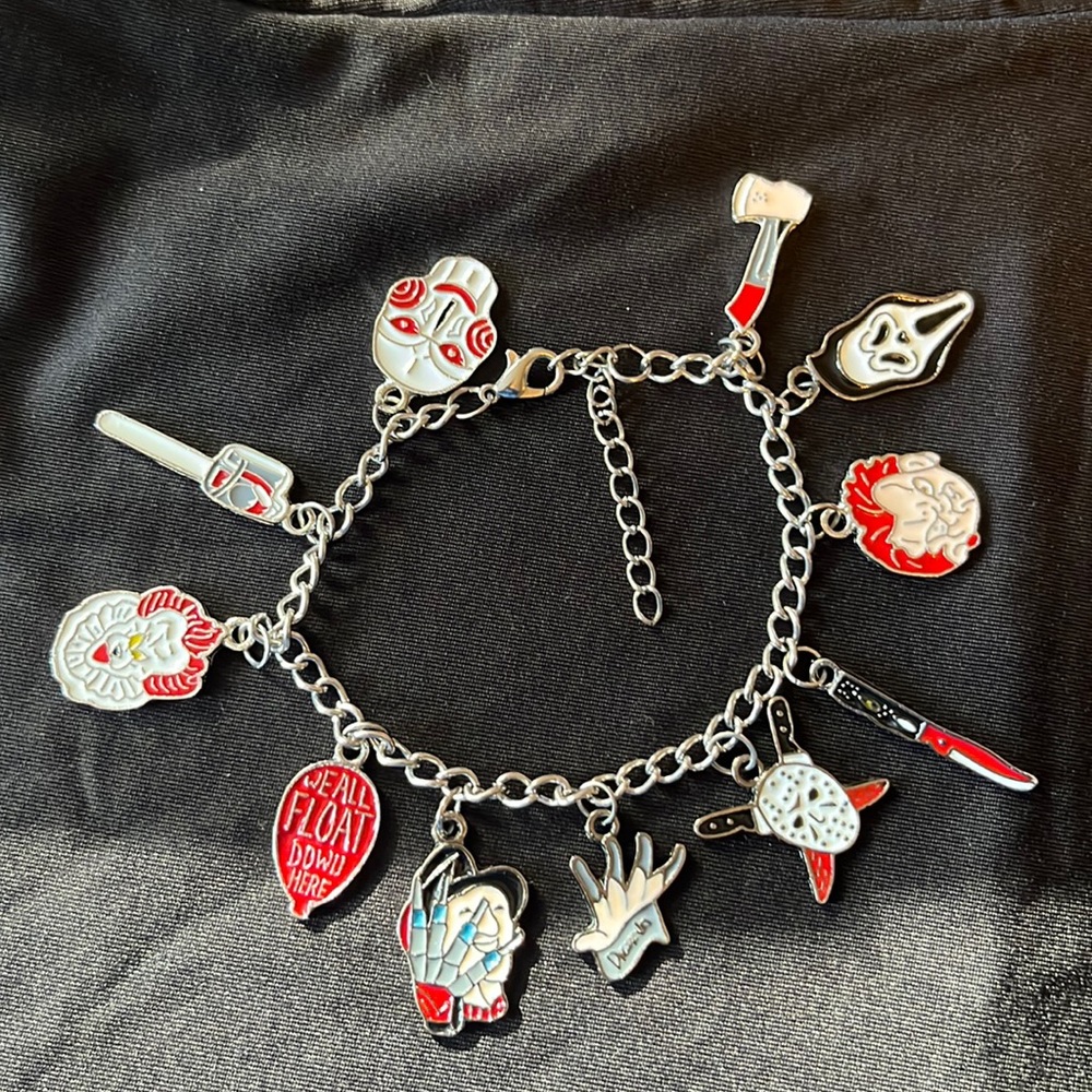 Halloween Charm Bracelet Horror movie bracelet jewelry